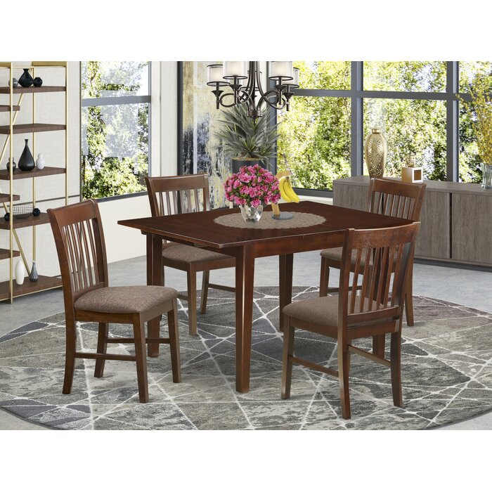 Winston Porter Agesilao Extendable Solid Wood Dining Set Reviews